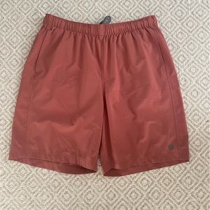 Mens Free Fly Red Athletic Shorts